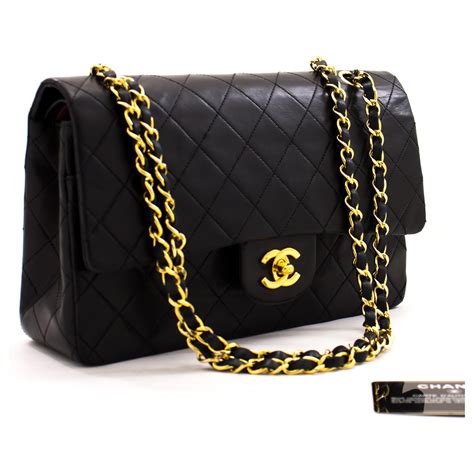 chanel with black line through name|chanel black handbags.